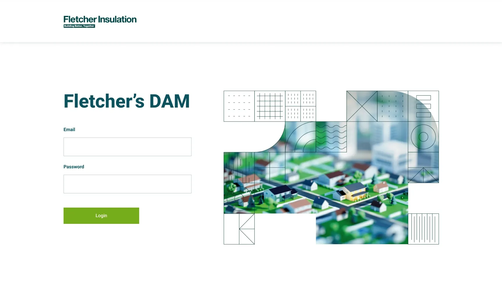 Fletcher Insulation Digital Asset Management Platform screenshot